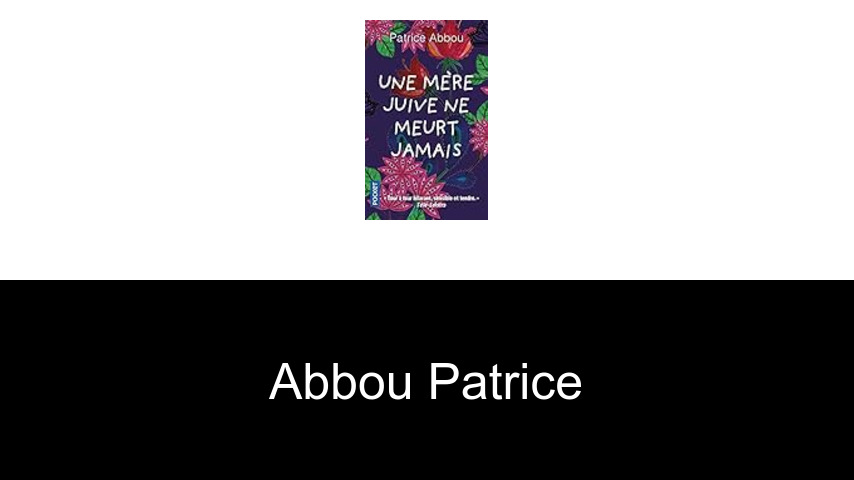 livres de Abbou Patrice