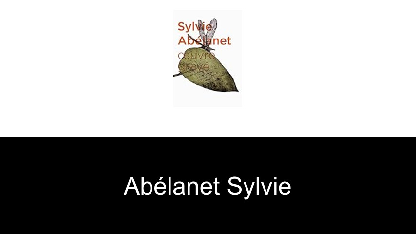 livres de Abélanet Sylvie