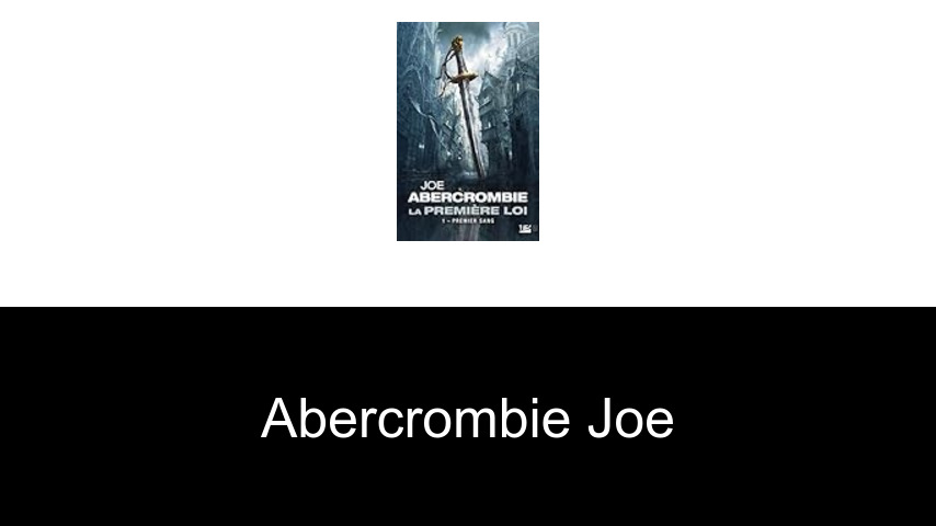 livres de Abercrombie Joe