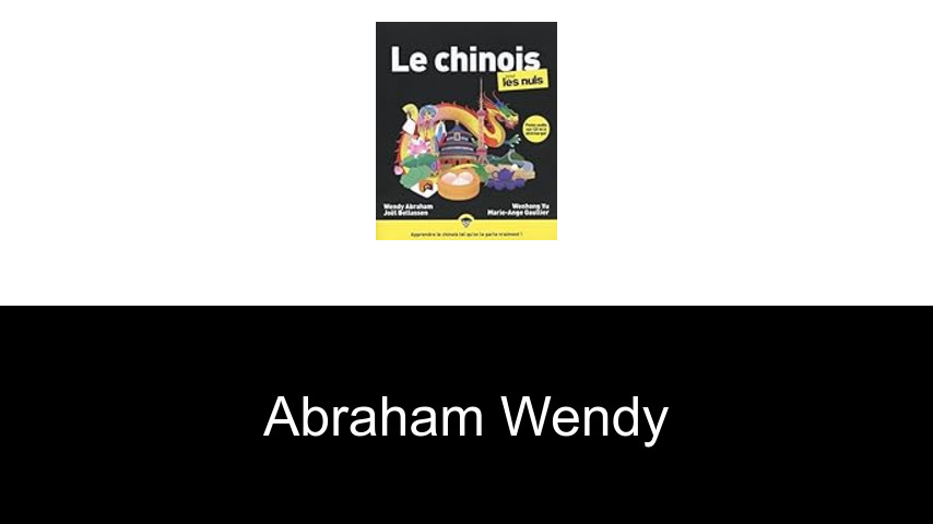 livres de Abraham Wendy