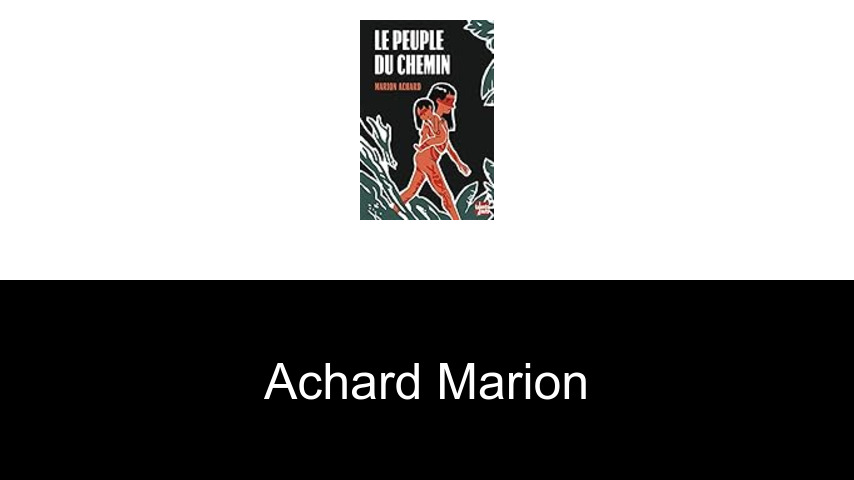 livres de Achard Marion