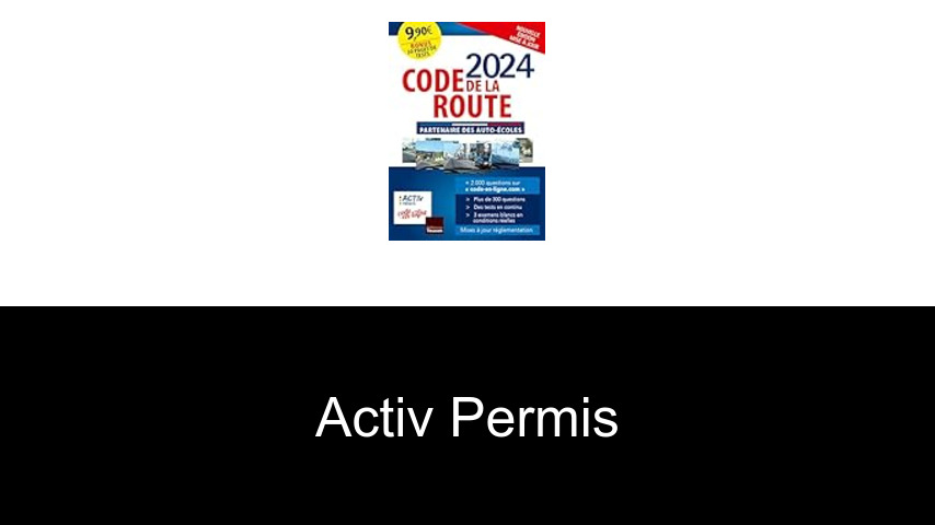 livres de Activ permis