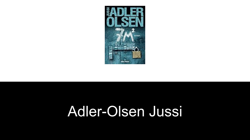 livres de Adler-Olsen Jussi