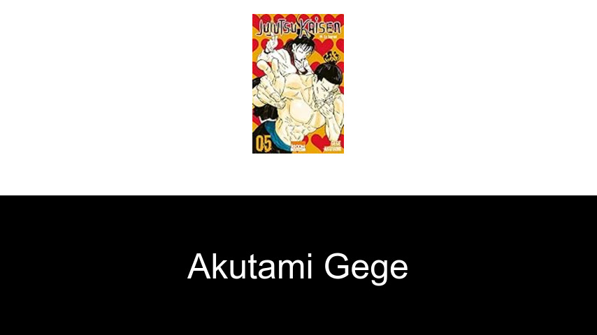 livres de Akutami Gege