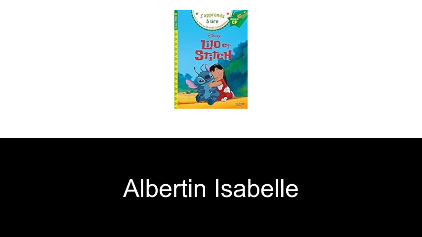 livres de Albertin Isabelle
