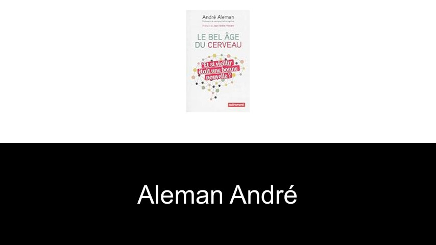 livres de Aleman André