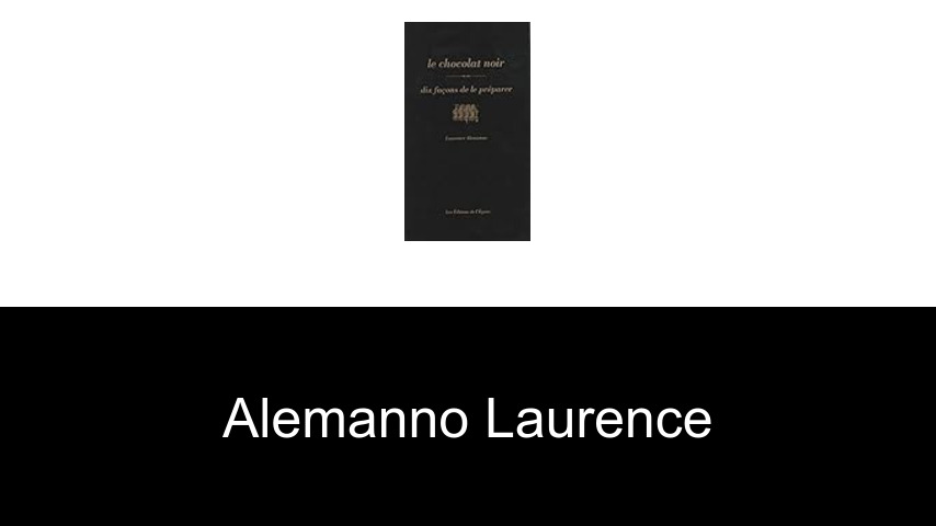 livres de Alemanno Laurence