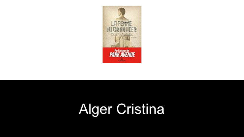 livres de Alger Cristina