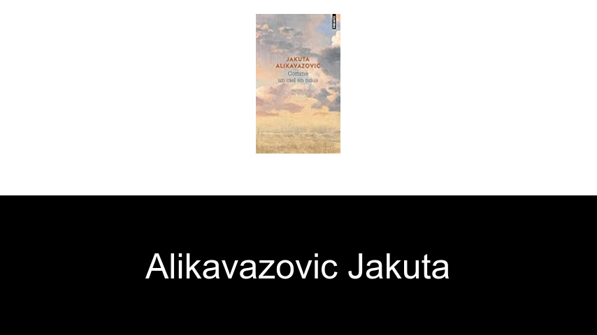 livres de Alikavazovic Jakuta