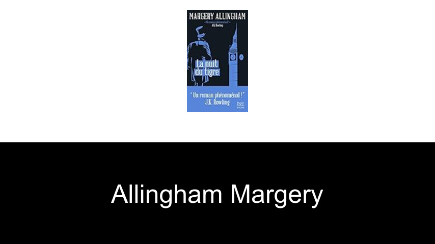 livres de Allingham Margery