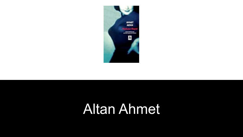 livres de Altan Ahmet