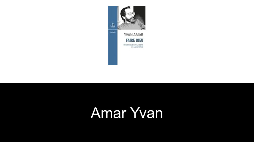 livres de Amar Yvan