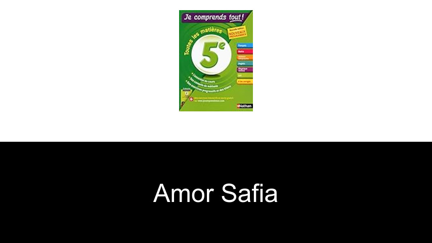livres de AMOR Safia