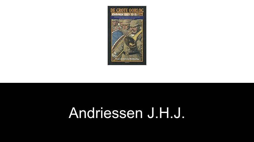 livres de Andriessen J.H.J.