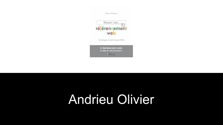 livres de Andrieu Olivier