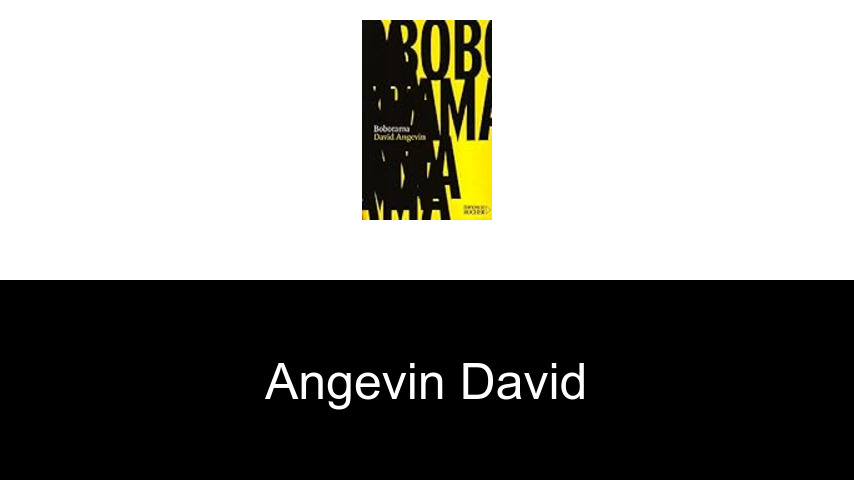 livres de Angevin David