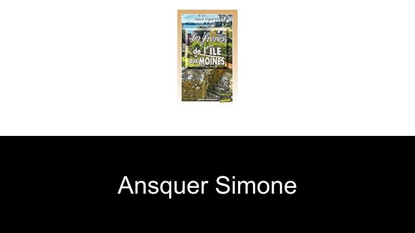 livres de Ansquer Simone