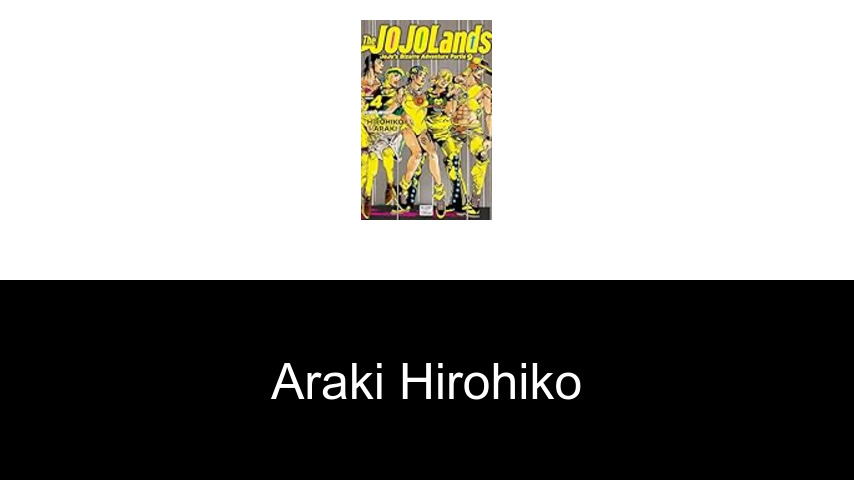 livres de Araki Hirohiko