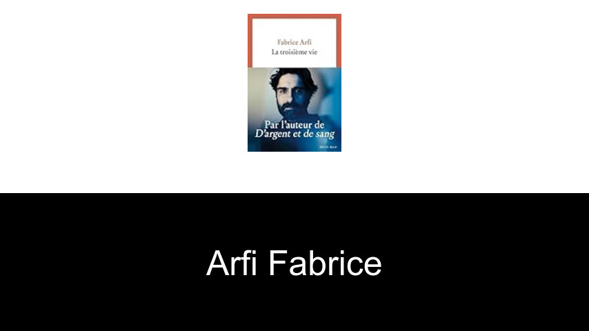 livres de Arfi Fabrice