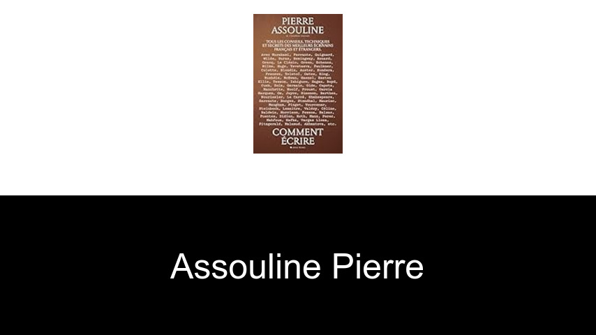 livres de Assouline Pierre