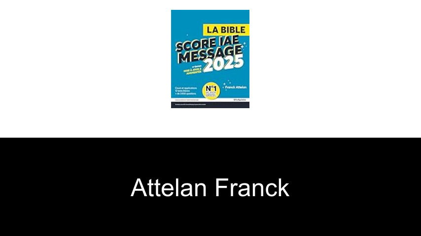 livres de Attelan Franck