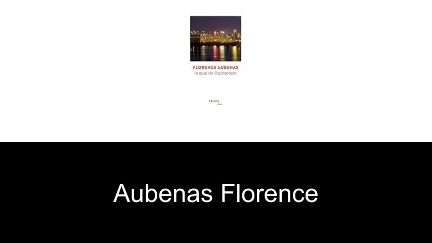 livres de Aubenas Florence