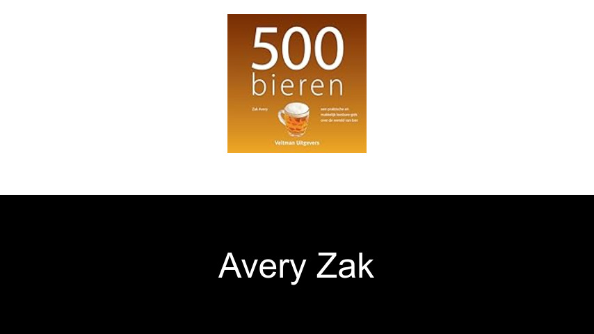 livres de Avery Zak