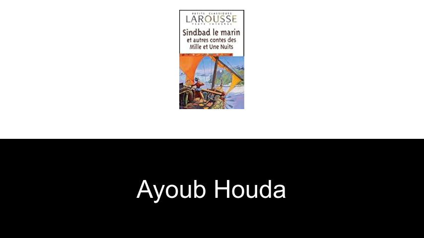livres de Ayoub Houda