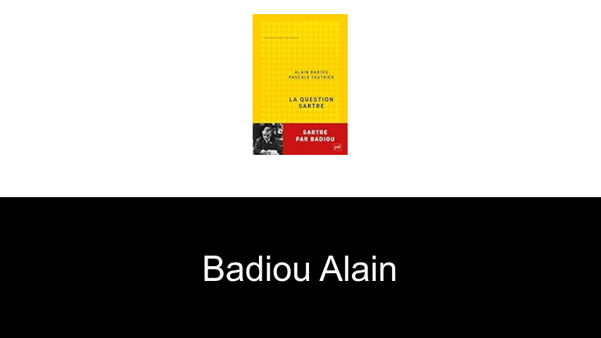 livres de Badiou Alain