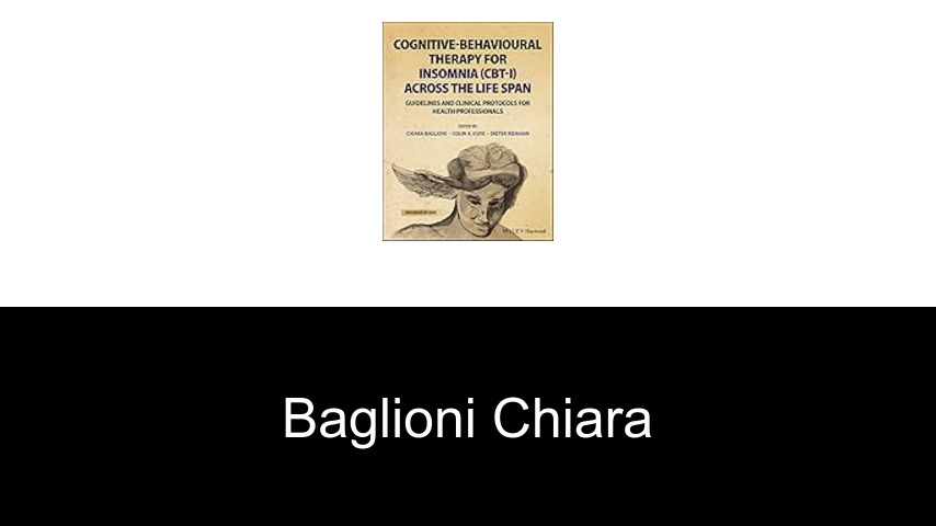 livres de Baglioni Chiara
