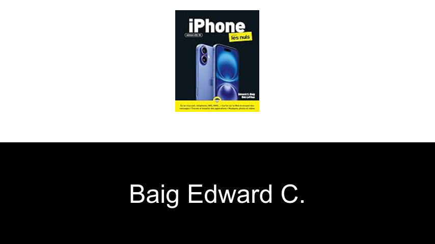livres de Baig Edward C.