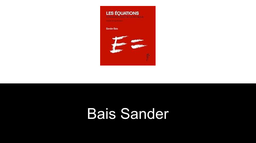 livres de Bais Sander