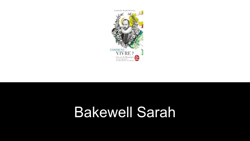 livres de Bakewell Sarah