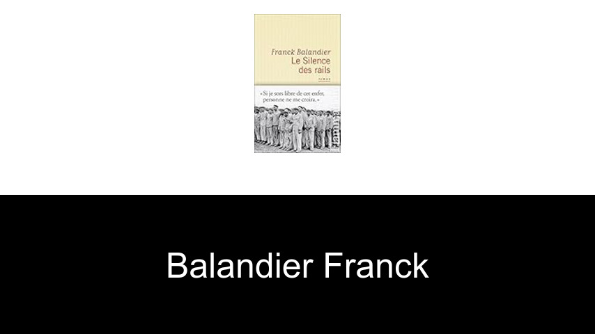 livres de Balandier Franck