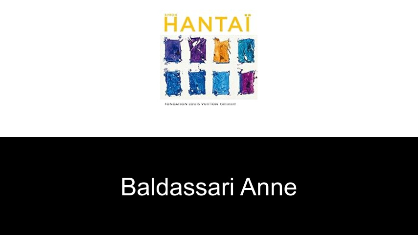 livres de Baldassari Anne