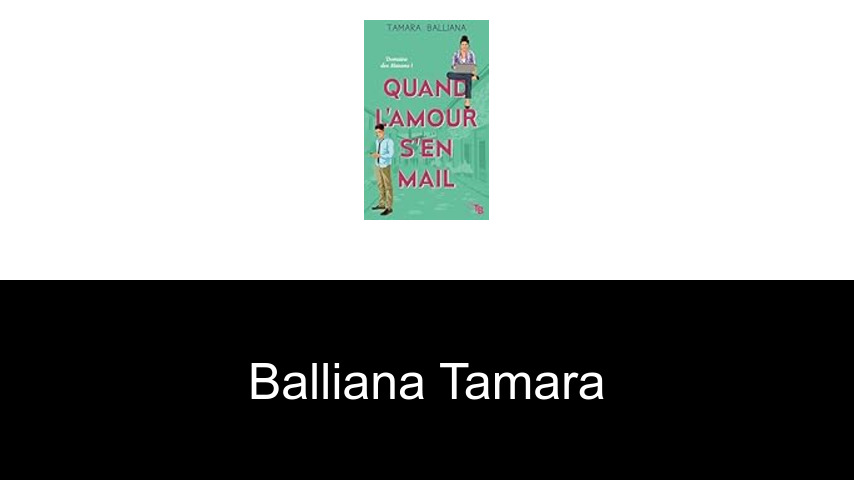 livres de Balliana Tamara