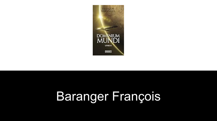 livres de Baranger François
