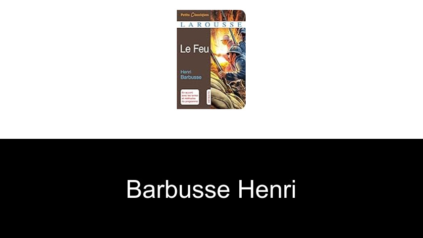 livres de Barbusse Henri