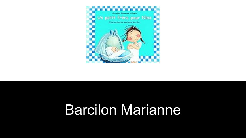 livres de BARCILON MARIANNE