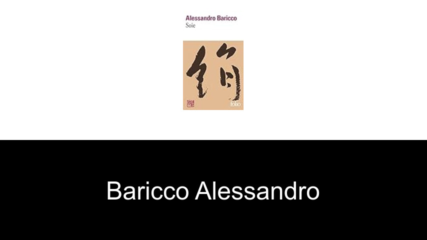 livres de Baricco Alessandro