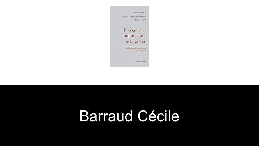 livres de BARRAUD Cécile