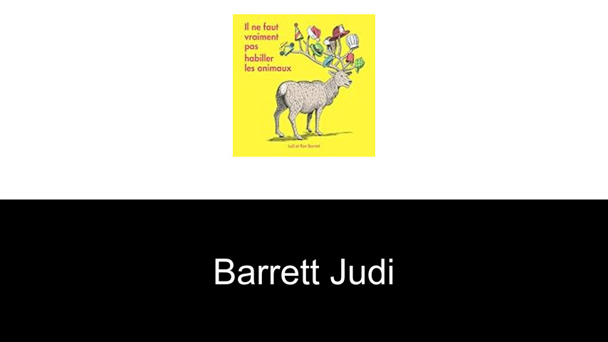 livres de Barrett Judi