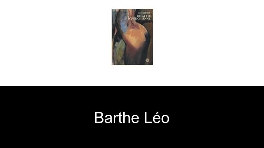 livres de Barthe Léo