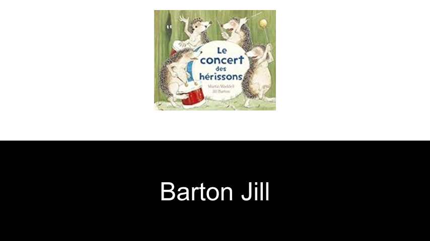 livres de Barton Jill