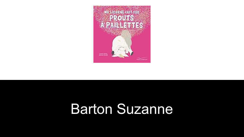 livres de Barton Suzanne