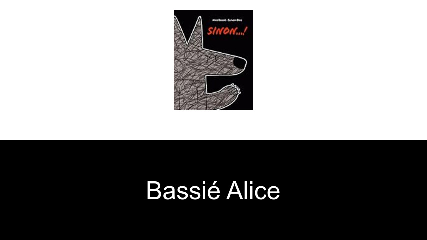 livres de Bassié Alice
