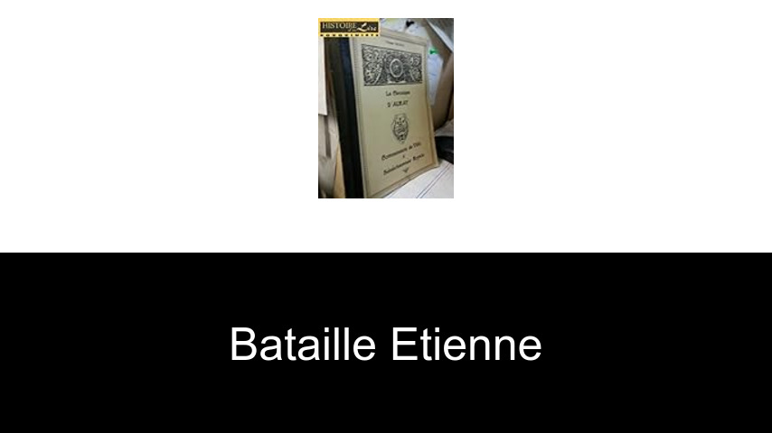 livres de Bataille Etienne