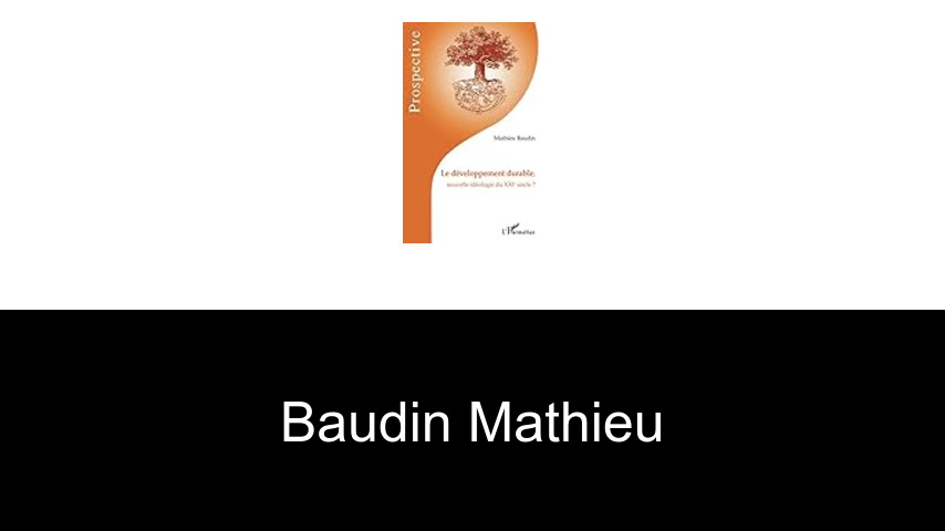 livres de Baudin Mathieu
