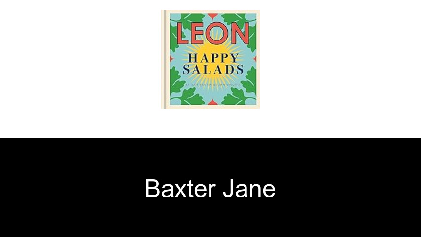 livres de Baxter Jane