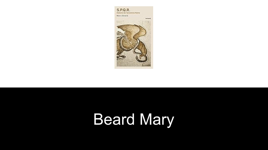 livres de Beard Mary